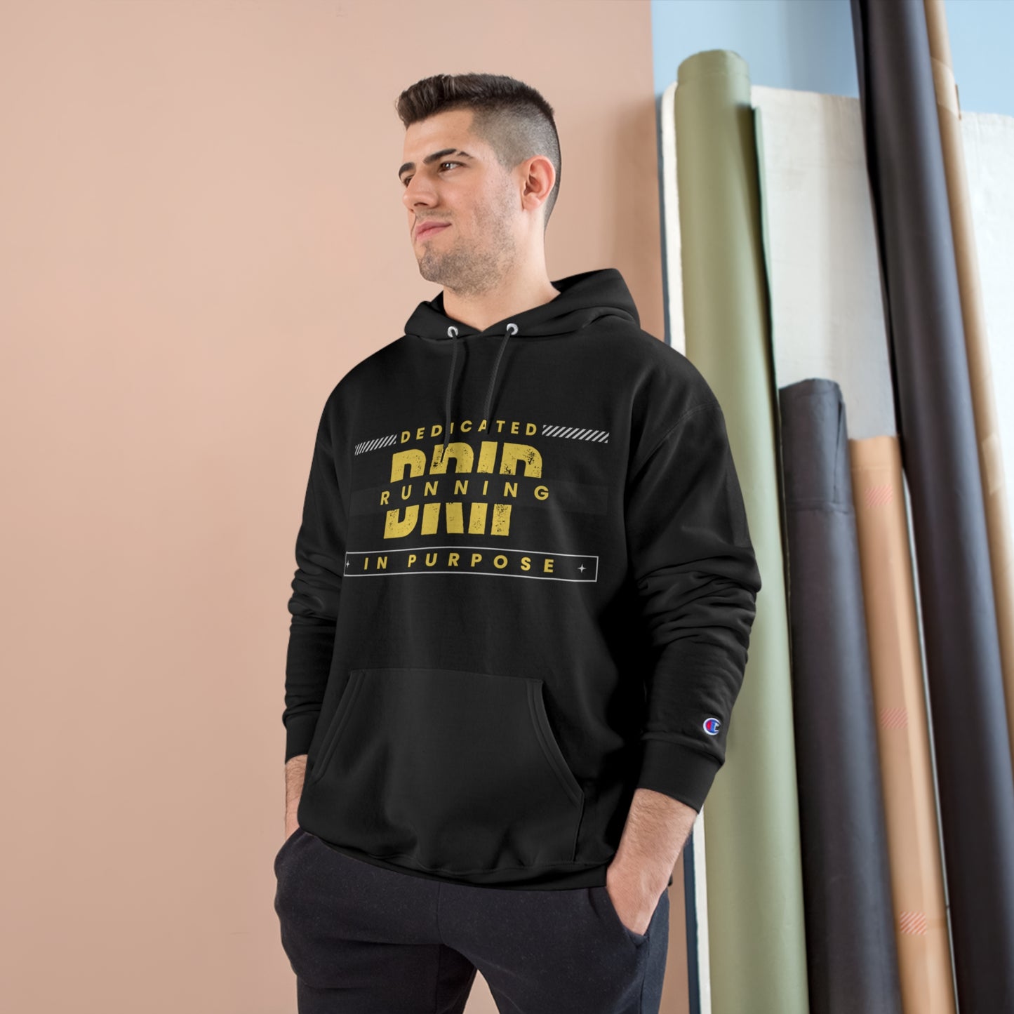 Drip Dedicated Running in Purpose Champion Hoodie