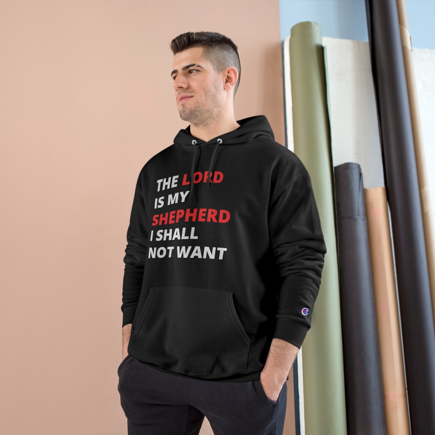 The Lord Is My Shepherd Champion Hoodie