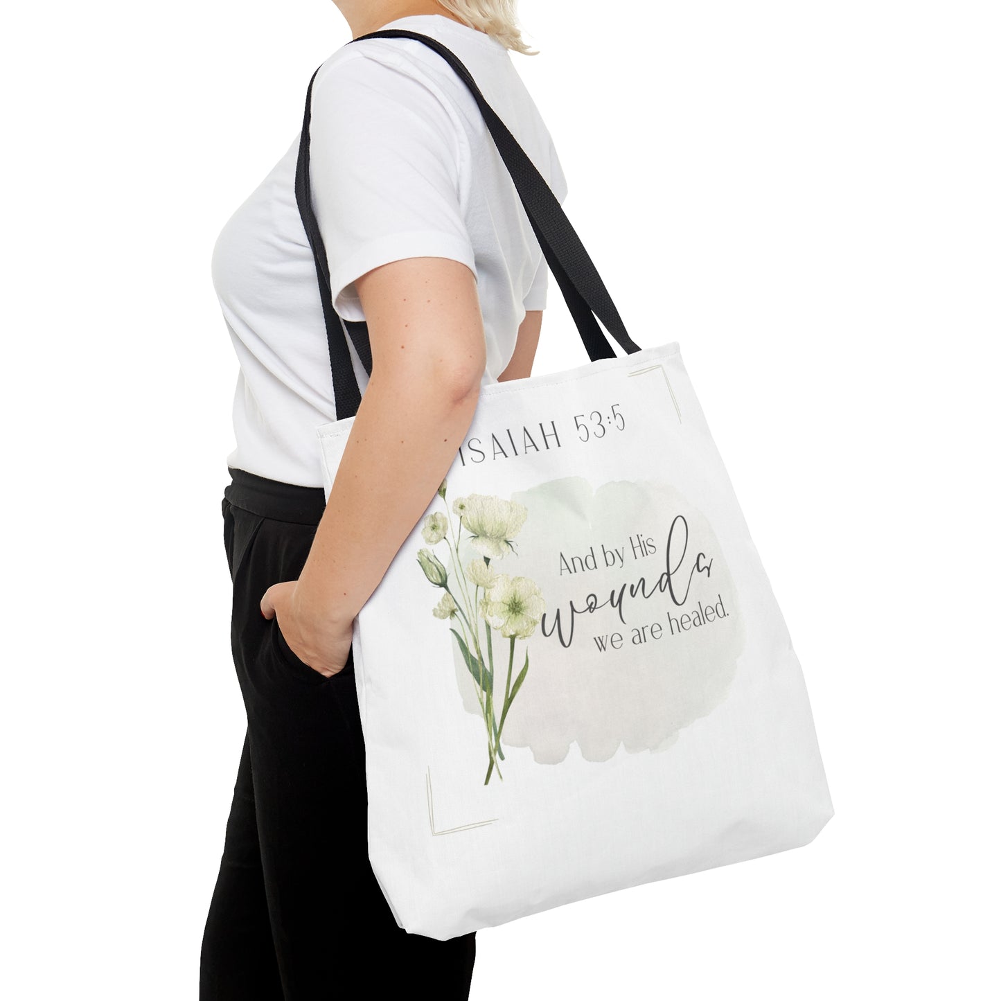 Isaiah 53:5 Tote Bag