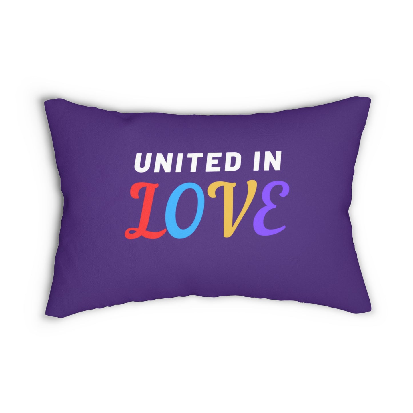 UILM-United in Love Spun Polyester Lumbar Pillow