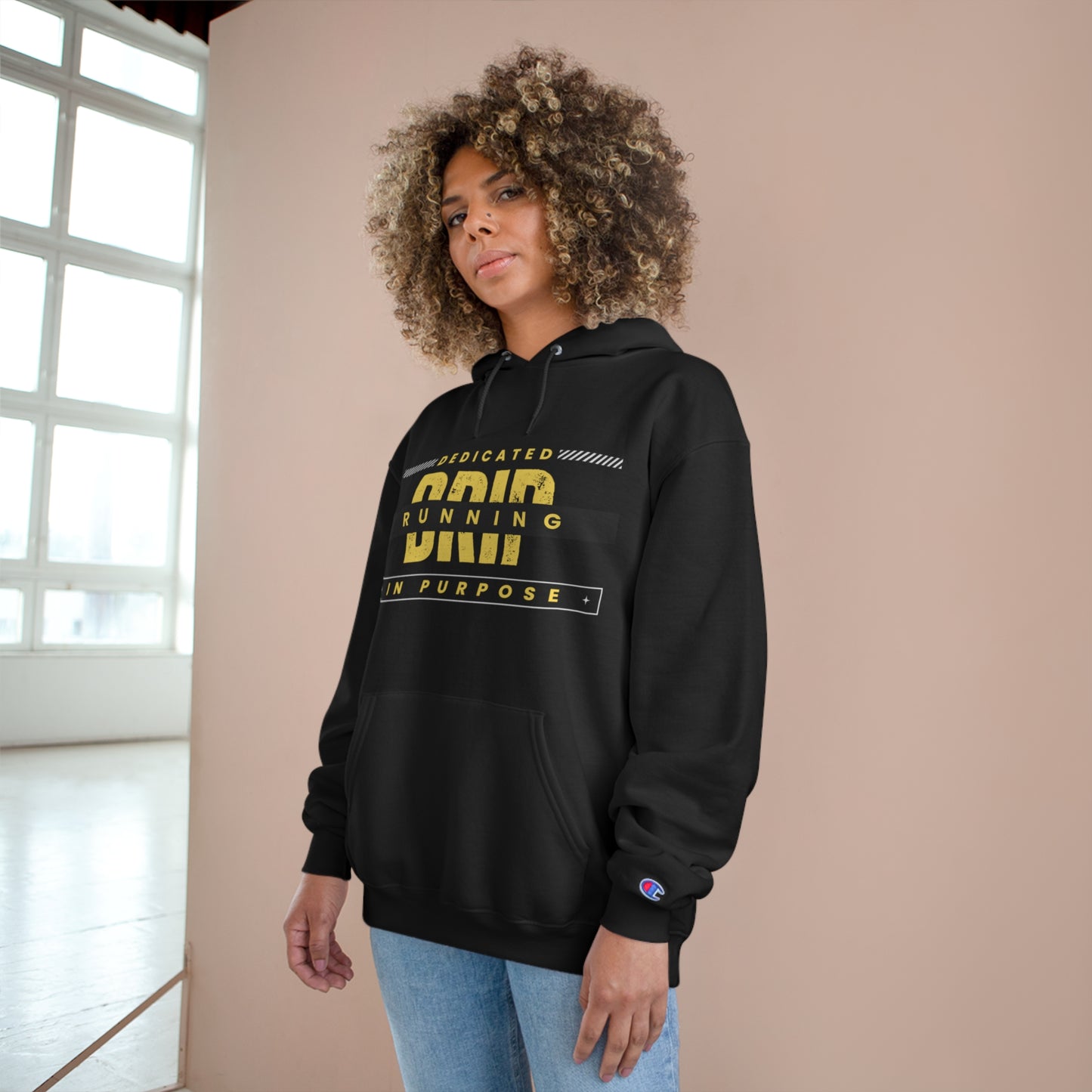 Drip Dedicated Running in Purpose Champion Hoodie