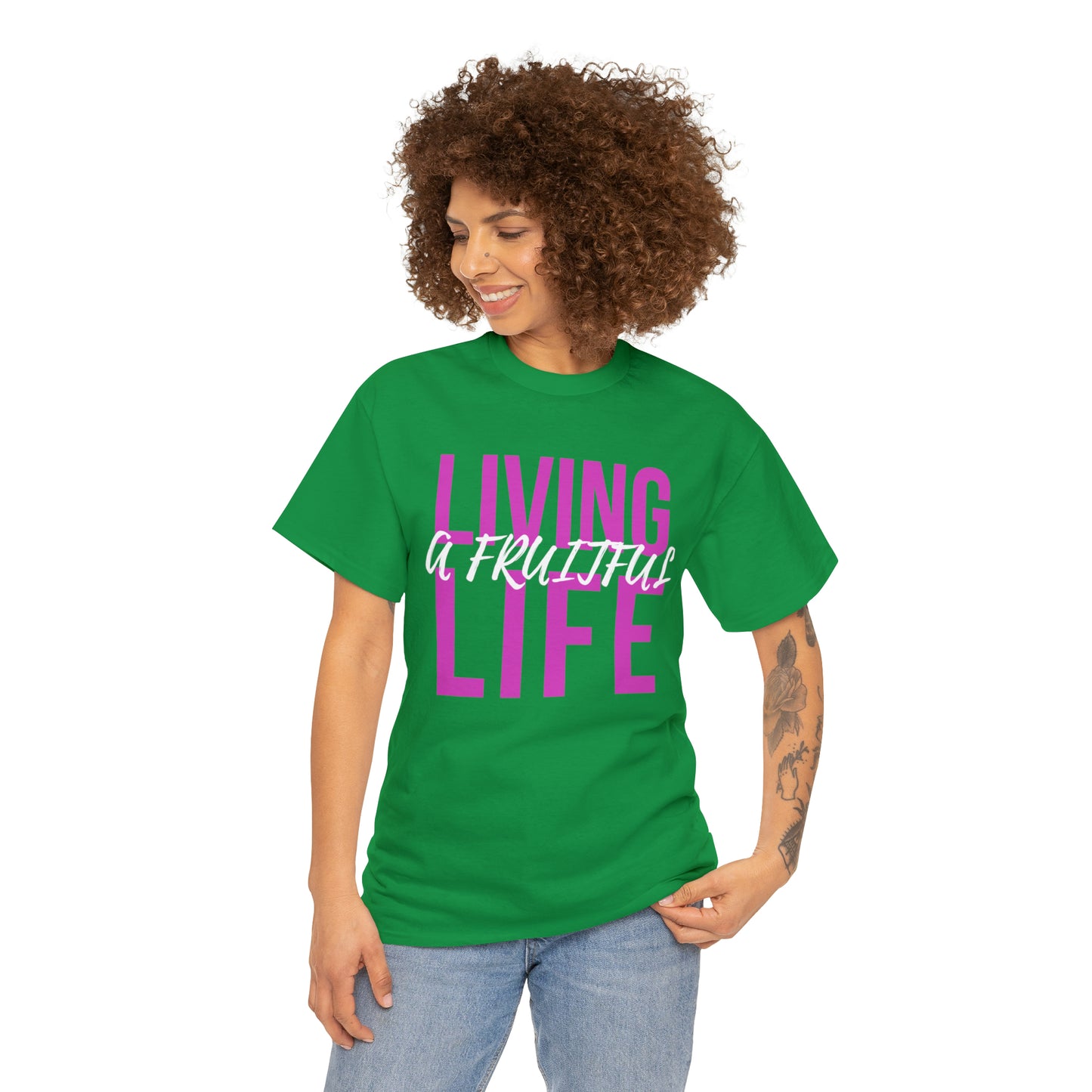 Living a Fruitful Life Unisex Heavy Cotton Tee