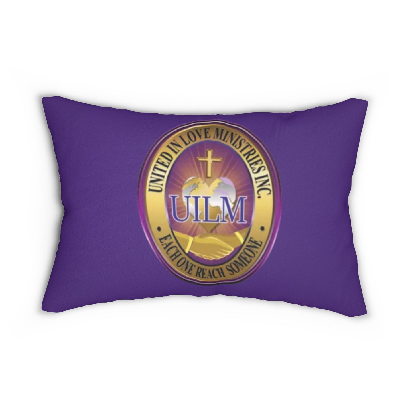 UILM-United in Love Spun Polyester Lumbar Pillow